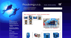 Desktop Screenshot of prodiving.cz
